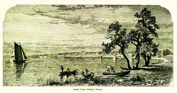 istock South Coast, Kelleys Island, Ohio | Historic American Illustrations 171583503