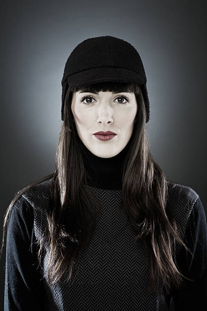 istock Beautiful woman wearing winter cap. 171583875