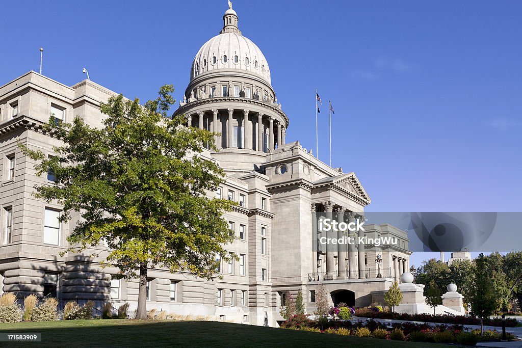 Edificio del Capitolio del Estado de Idaho - Foto de stock de Boise libre de derechos