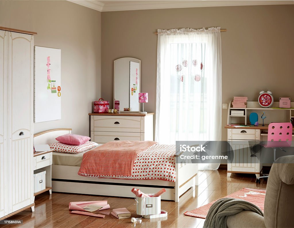 Kid's sypialnią - Zbiór zdjęć royalty-free (Sypialnia)