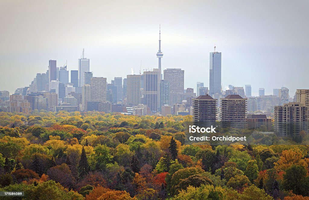 Outono Vista da cidade de Toronto - Royalty-free Toronto Foto de stock