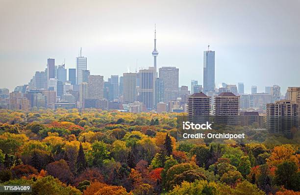 Outono Vista Da Cidade De Toronto - Fotografias de stock e mais imagens de Toronto - Toronto, Ao Ar Livre, CN Tower