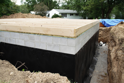 New Basement Foundation Waterproofing