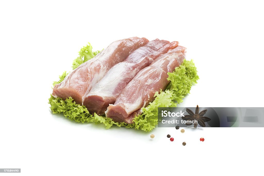 Frische Rinderfilet mit Schweinefleisch - Lizenzfrei Filetiert Stock-Foto