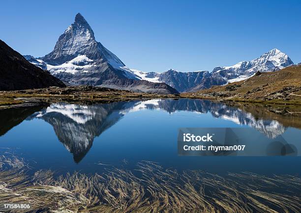 Panorama Of Beautiful Matterhorn And Reflection In A Lake Stock Photo - Download Image Now