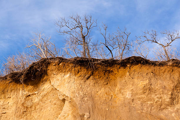 Erosion: precipice in Montauck Point, Long Isand