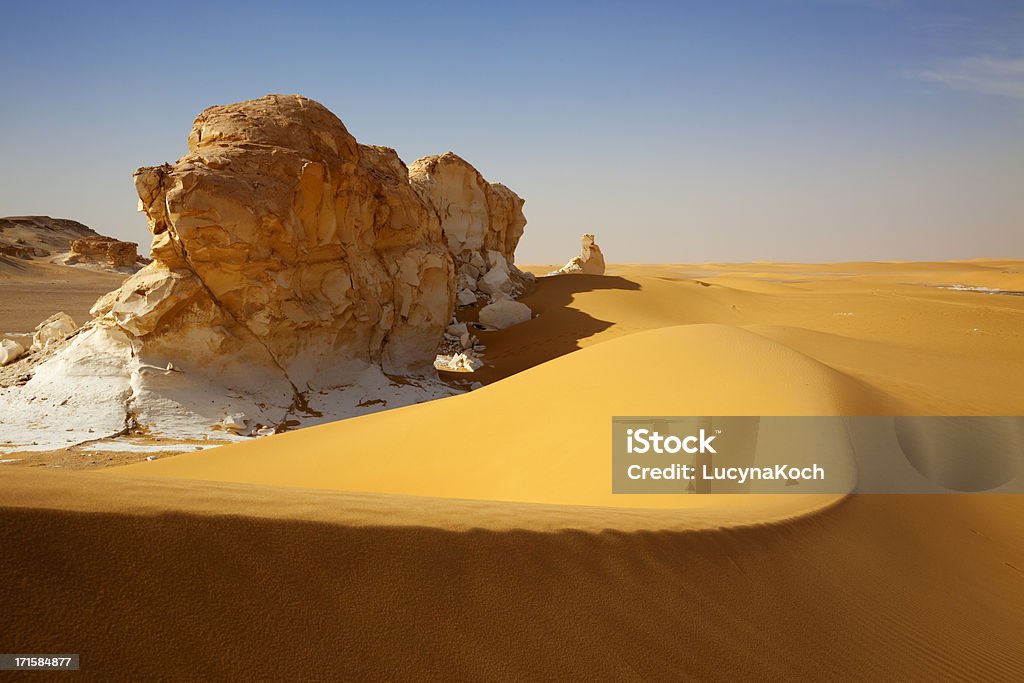 Sahara Landschaft - Lizenzfrei Afrika Stock-Foto