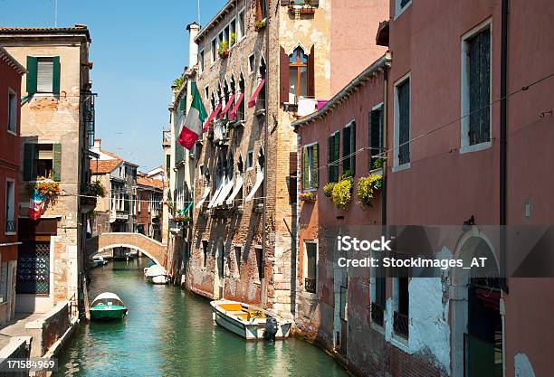 Wonderful Stock Photo Of A Venetian Alley Stock Photo - Download Image Now - 12 O'Clock, Alley, Architecture