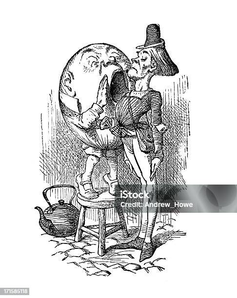 Alicedurch Den Spiegel Stock Vektor Art und mehr Bilder von Humpty Dumpty - Humpty Dumpty, John Tenniel, Illustration