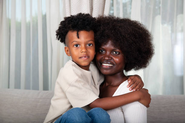 istock Mother and her son at home. 1715851309
