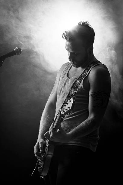 istock Rocker Play Guitar in Concert 171585413