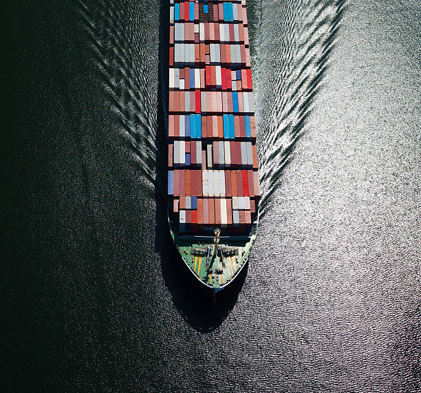 Container Ship Bow stock photo