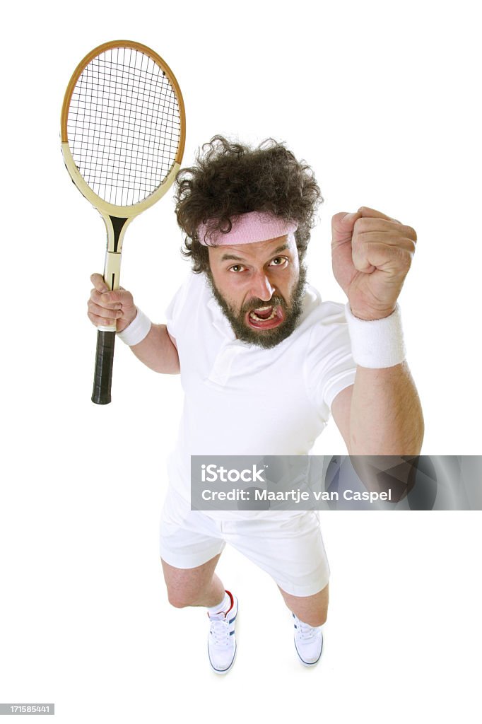 Забавный Теннисный игрок — Гнев - Стоковые фото Визжать роялти-фри