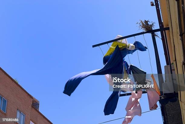 Ropa Secado Al Sol Foto de stock y más banco de imágenes de Abstracto - Abstracto, Azul, Calor