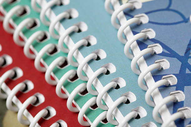 ringbinders - note pad book spiral notebook ring binder 뉴스 사진 이미지