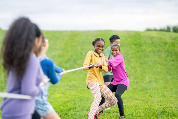 istock Children's Tug-of-War Game 1715862155