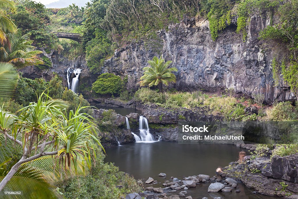 Sette piscine sacre, Maui - Foto stock royalty-free di Parco Nazionale dell'Haleakala