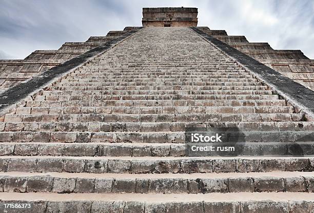 Kukulkan Pyramid Mexico Stock Photo - Download Image Now - Staircase, Steps, Temple - Building