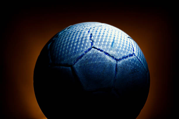 istock Old soccer ball 171586375