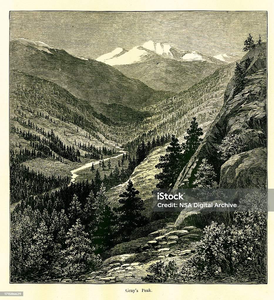 Grays daszek, Kolorado - Zbiór ilustracji royalty-free (Alpinizm)
