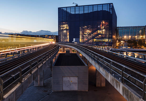 istock Copenhagen metro at sunset 171586636