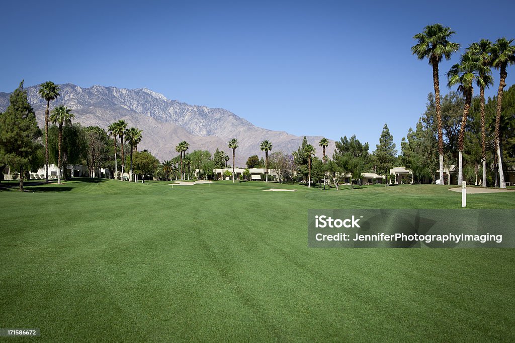 Palm Spring Golfplatz den Fairway - Lizenzfrei Golfplatz Stock-Foto