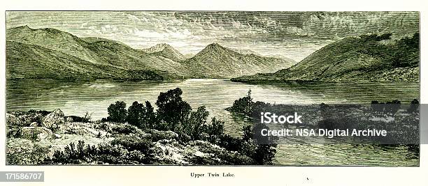 Obermaterial Twin Lake Colorado Stock Vektor Art und mehr Bilder von Colorado - Westliche Bundesstaaten der USA - Colorado - Westliche Bundesstaaten der USA, Illustration, 19. Jahrhundert