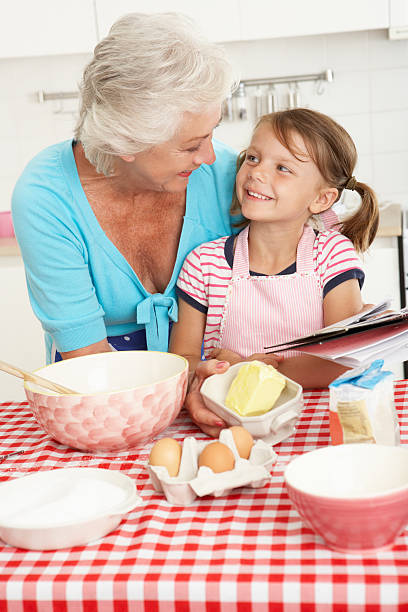 istock Grandmother And Granddaughter Baking In Kitchen 171586775
