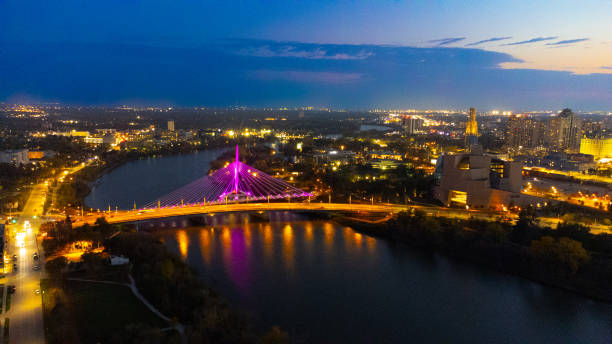 istock Night view of Winnipeg - Manitoba - Canada 1715868707
