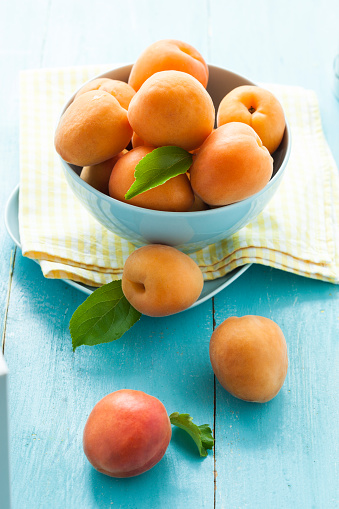 Fresh sweet apricots