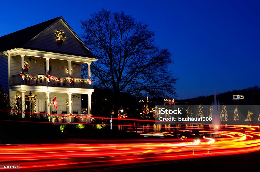 Christmas Lights - Lizenzfrei Außenaufnahme von Gebäuden Stock-Foto