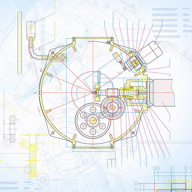 istock Machine Blueprint-Industry Equipment Design 171587740