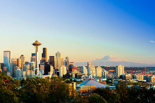 istock Seattle City Skyline and Mount Rainier USA 171587855