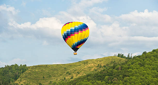 istock Hot air balloon in a blue sky 171588443