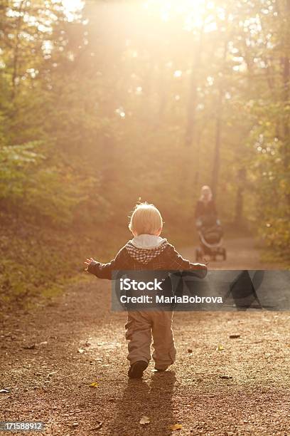 One Happy Day In Autumn Park Stock Photo - Download Image Now - 12-17 Months, 18-23 Months, Autumn