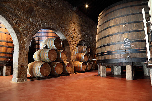 porto bodega de vinos - winery wine cellar barrel fotografías e imágenes de stock