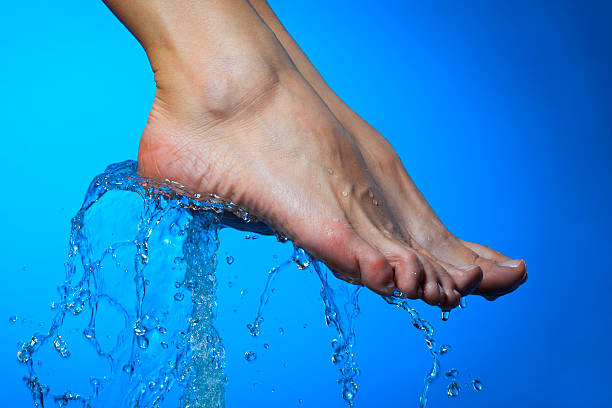 Closeup of nice wet legs