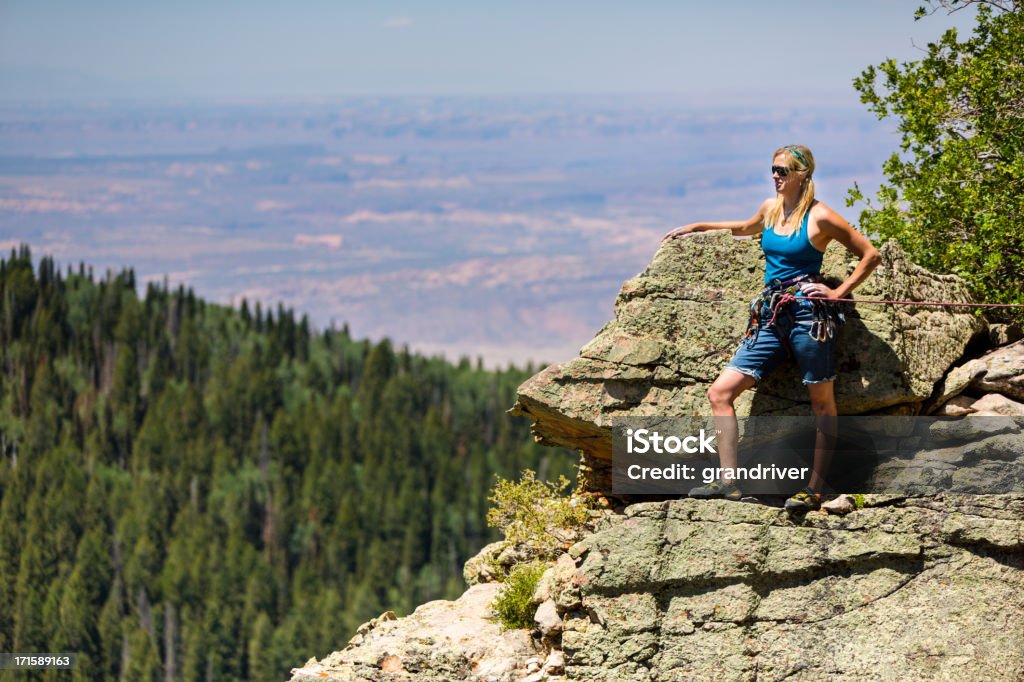 Femme alpiniste - Photo de Activité libre de droits