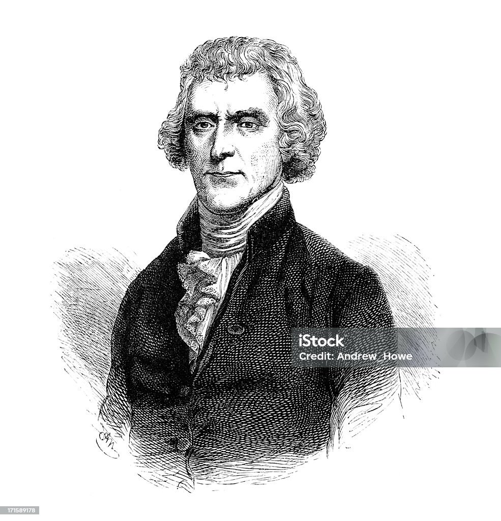 Presidente Jefferson - Royalty-free Thomas Jefferson Ilustração de stock