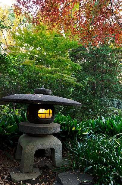 Japanese garden stock photo