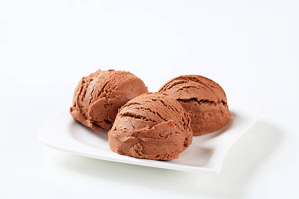 istock Scoops of chocolate icecream on a plate 171589208