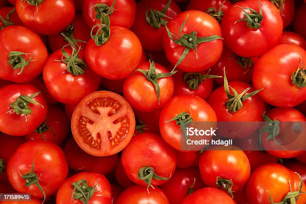 Tomatoes Stok Fotoğraflar & Domates‘nin Daha Fazla Resimleri - Domates, Kesit, Üst açı