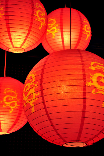 China New Year ,Lanterns are hanging at the parks,windows,buildings and other famous scenic spots.