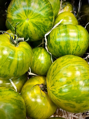 Close-up of green tomatoes