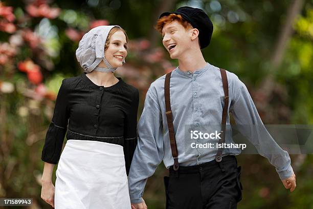 Young Couple Stock Photo - Download Image Now - Amish, 25-29 Years, Adult