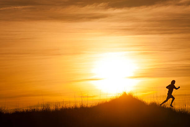 istock Male runner out for a training run at sunset 171590063