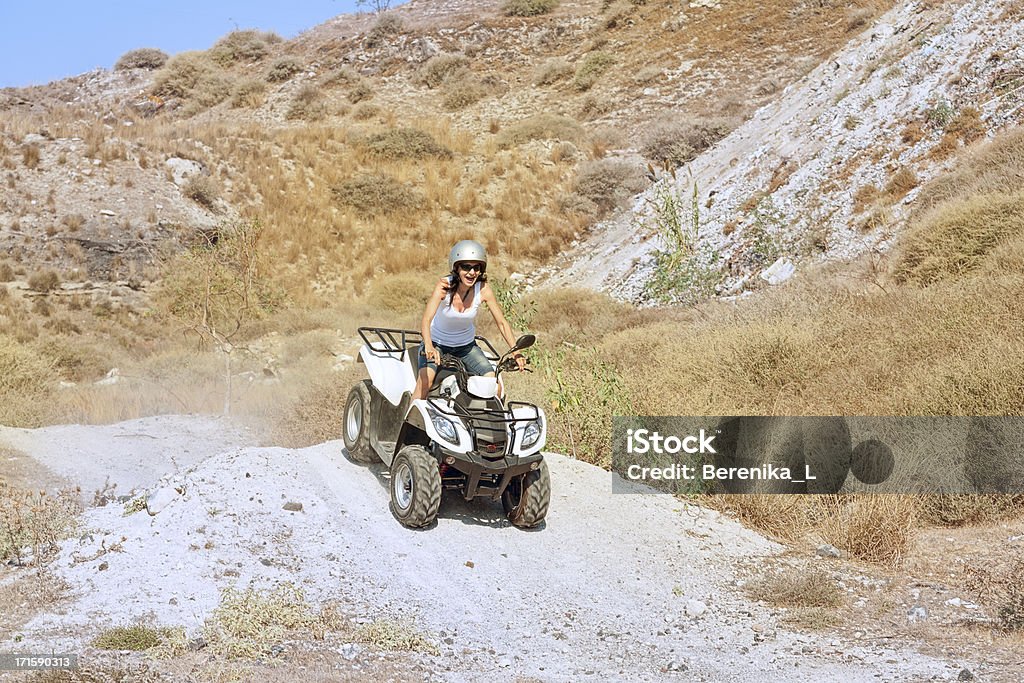 Touristen auf den quad bike - Lizenzfrei Eine Frau allein Stock-Foto