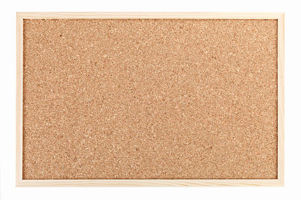 Cork board Cork board, isolated on white background bulletin board stock pictures, royalty-free photos & images