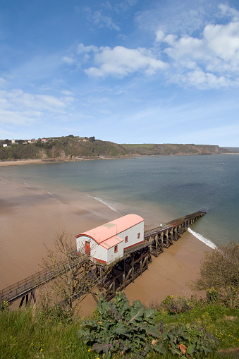 The old lifeboat station at Tenby, Pembrokeshire, Wales, UK