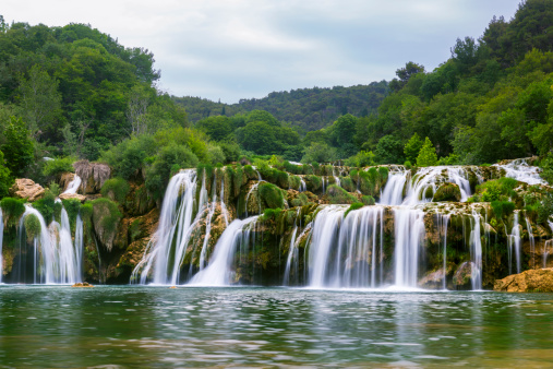 Waterfalls of Krka river.